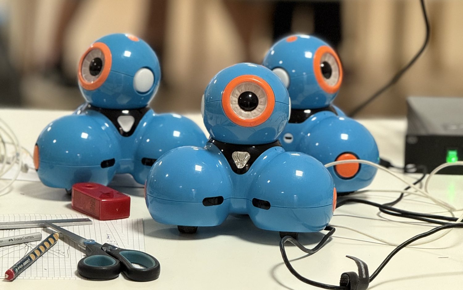Lernroboter (Dash) im Tüftellabor des MINT Mittwoch